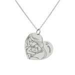 GARGANTILLA ORO BLANCO 18KL MADRE - 24X22MM