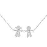 GARGANTILLA ORO BLANCO 18KL NIÑOS - Niños: 4 Niños 