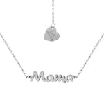 GARGANTILLA ORO BLANCO 18KL NOMBRE + CORAZON - Nombres: 9 Letras 