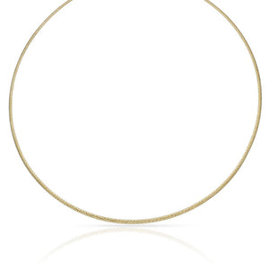 GARGANTILLA TALLADA ORO 18KL 2MM - Peso: 8.90 gr 