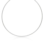 GARGANTILLA TALLADA ORO18KL BLANCO - Peso: 8.70 gr 