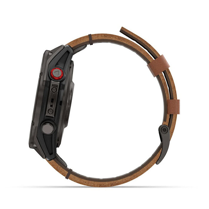 Garmin fēnix 8 Pro 47 mm AMOLED Titanio Correa Cuero 010-03198-40