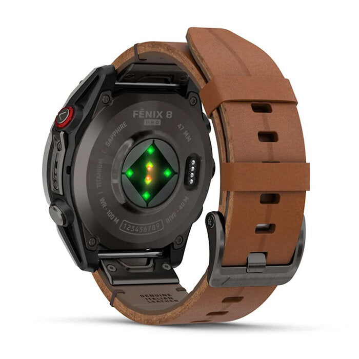 Garmin fēnix 8 Pro 47 mm AMOLED Titanio Correa Cuero 010-03198-40