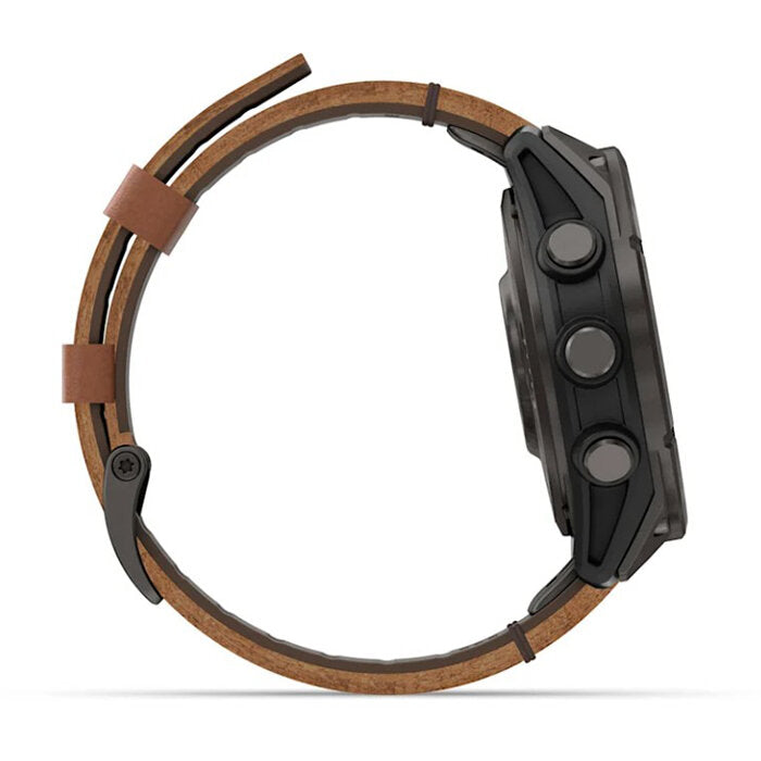 Garmin fēnix 8 Pro 47 mm AMOLED Titanio Correa Cuero 010-03198-40