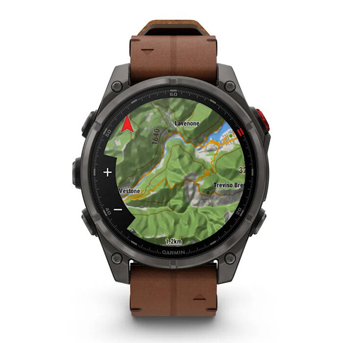 Garmin fēnix 8 Pro 47 mm AMOLED Titanio Correa Cuero 010-03198-40
