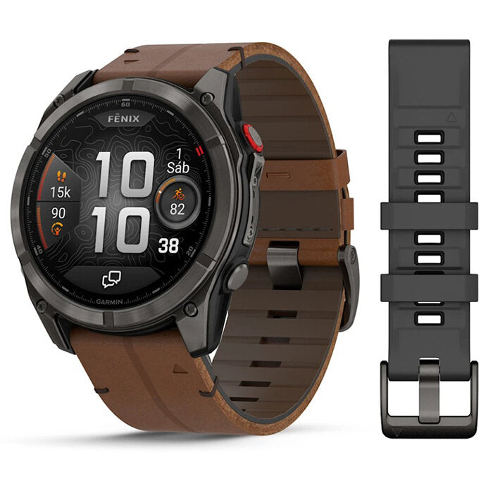 Garmin fēnix 8 Pro 51 mm AMOLED Titanio Cuero 010-03199-40