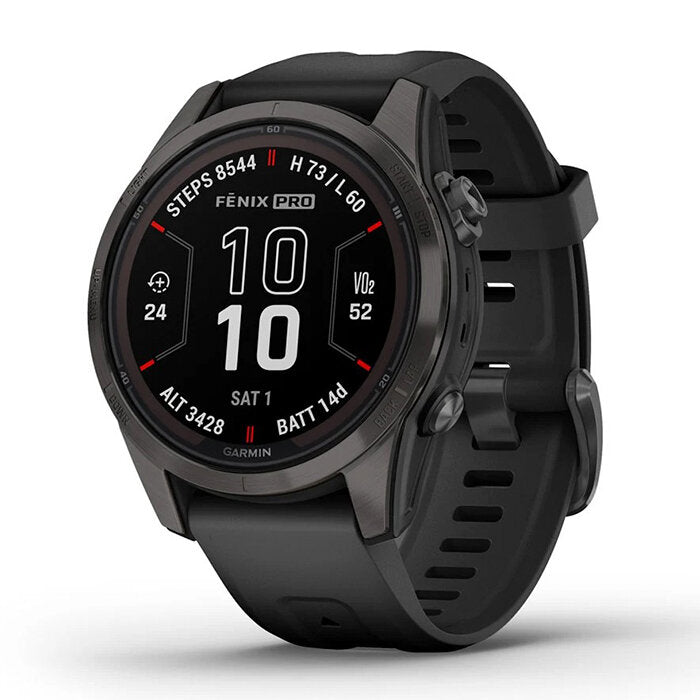 Garmin Fénix 7S Pro Solar Zafiro Titanio Negro 010-02776-11