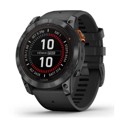 Garmin Fenix 7X Pro Solar Gris correa negra 010-02778-01