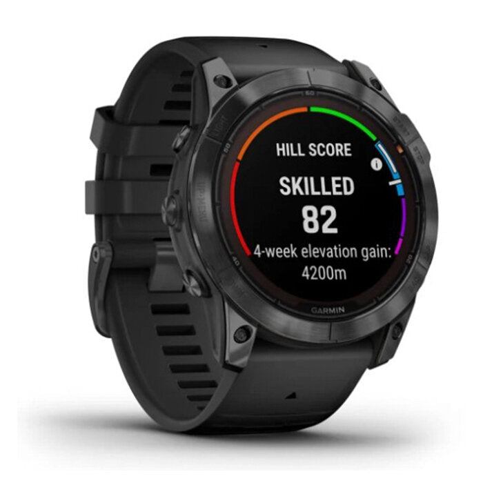 Garmin Fenix 7X Pro Solar Gris correa negra 010-02778-01