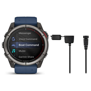 Garmin Quatix 8 51 mm – AMOLED - Zafiro - Titanio