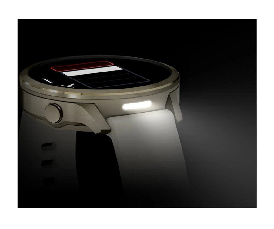 Garmin Venu 4 Cuero Beige 41mm + Correa Silicona Blanca 010-03013-03