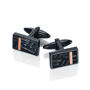 Gemelos Viceroy Acero con Piel 75004G09010
