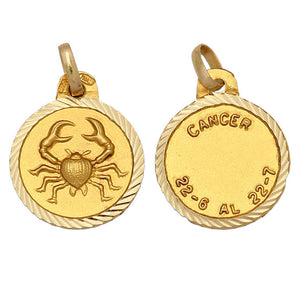 HOROSCOPO ORO 18KL - 16MM - Signo del Zodiaco: Piscis-1.80 gr 