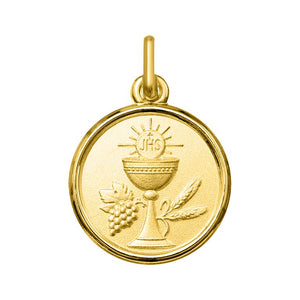 Medalla Argyor Comunión Caliz orO750 O.A..