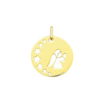 Medalla Argyor ángel + estrellas bañada en oro