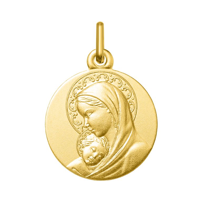 Medalla Argyor Virgen con niño Jesus O375 O.A.