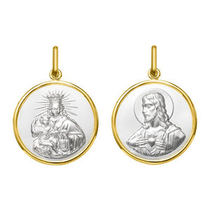 Medalla Argyor Virgen Escapulario CarmenO.A+rh