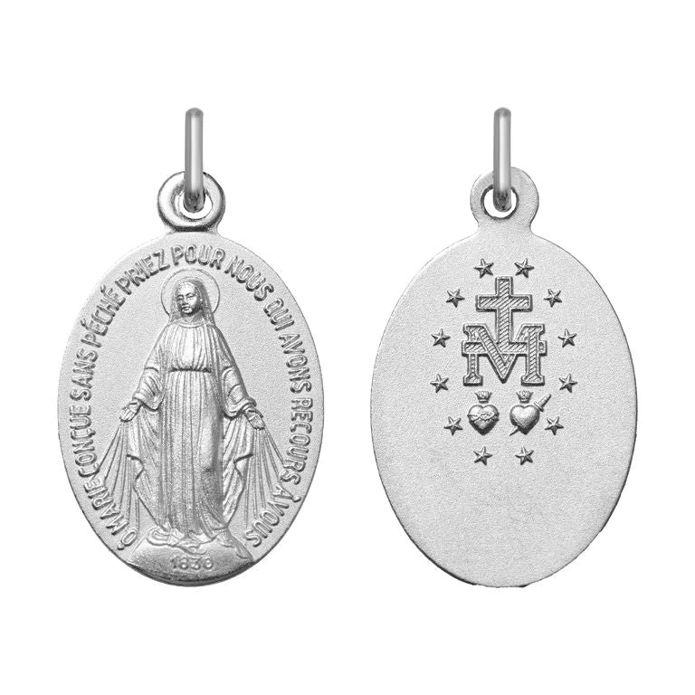 Medalla Argyor virgen grabable ag925rh