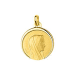 Medalla Argyor Virgen María en oro amarillo 9k