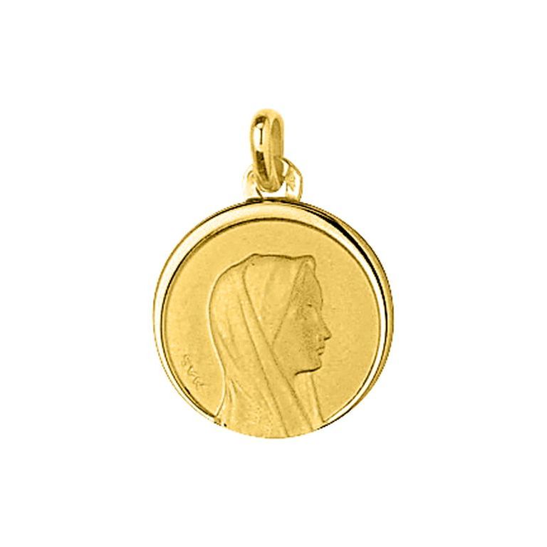 Medalla Argyor Virgen María oro amarillo 18k
