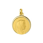 Medalla Argyor Virgen María oro amarillo 18k