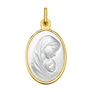 Medalla Argyor Virgen y Niño O750 O.A.+rh