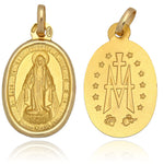 MEDALLA ORO 18 KL V. MILAGROSA - 18x29MM - Peso: 2.85 gr 