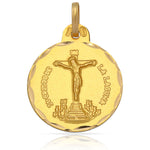 MEDALLA ORO 18KL C. DE LA LAGUNA - 19MM  - Peso: 2.40 gr 