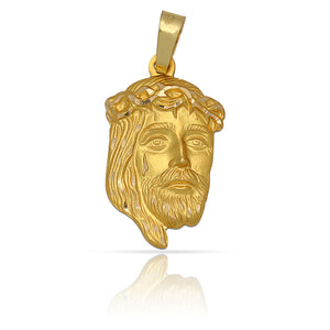 MEDALLA ORO 18KL CARA DE CRISTO - 15X25MM - Peso: 2.45 gr 