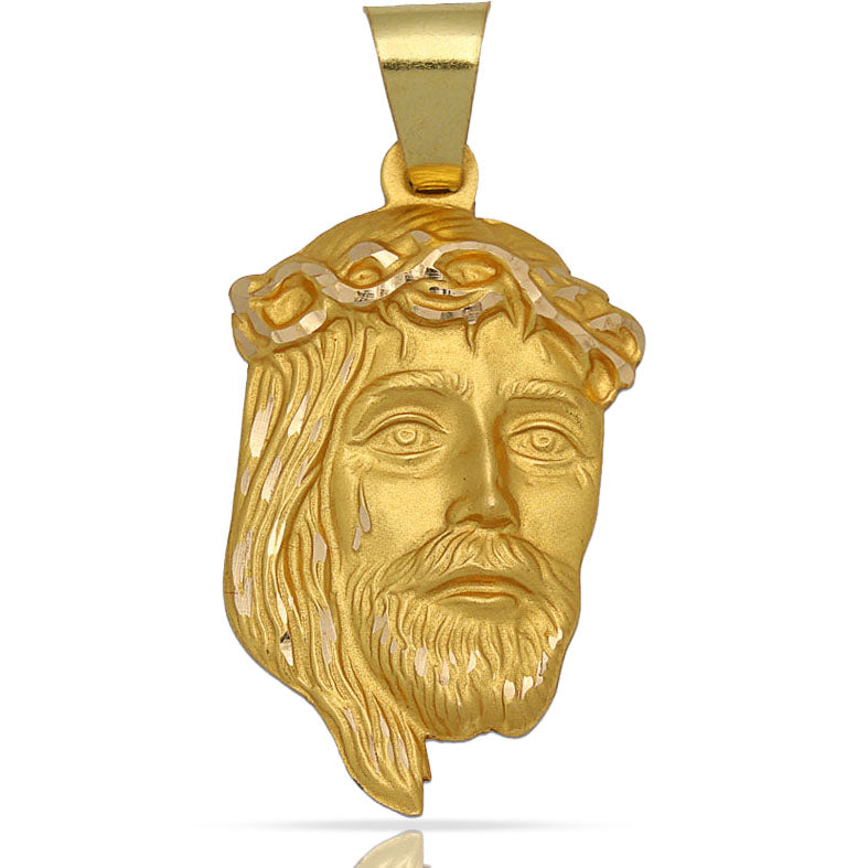 MEDALLA ORO 18KL CARA DE CRISTO - 24X40MM - Peso: 6.90 gr 
