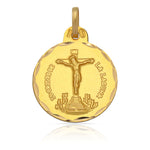 MEDALLA ORO 18KL CRISTO DE LA LAGUNA - 17MM - Peso: 2.20 gr 