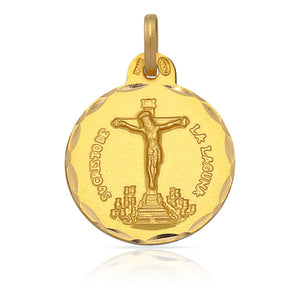 MEDALLA ORO 18KL CRISTO DE LA LAGUNA - 17MM - Peso: 2.25 gr 