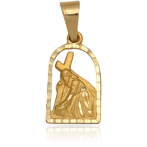 MEDALLA ORO 18KL CRISTO DEL PAÑO 11X20MM - Peso: 2.25 gr 
