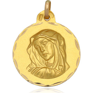MEDALLA ORO 18KL DOLOROSA - 21MM - Peso: 3.00 gr 