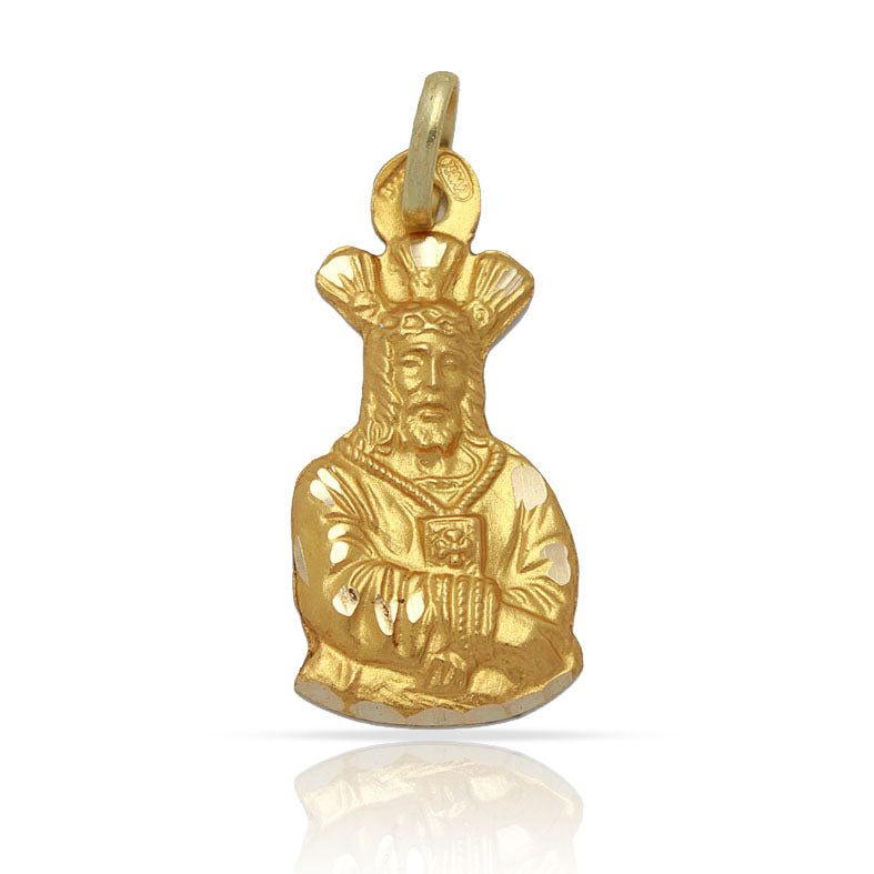 MEDALLA ORO 18KL EL CAUTIVO - 15X29MM  - Peso: 2.90 gr 
