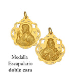 MEDALLA ORO 18KL ESCAPULARIO - 20x23MM - Peso: 2.45 gr 
