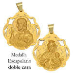 MEDALLA ORO 18KL ESCAPULARIO DE 40X45 MM - Peso: 9.90 gr 