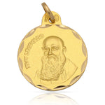 MEDALLA ORO 18KL FRAY LEOPOLDO - 19MM - Peso: 2.30 gr 
