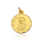 MEDALLA ORO 18KL FRAY LEOPOLDO DE 15MM - Peso: 1.70 gr 