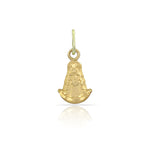 MEDALLA ORO 18KL LENTEJA V. ROCIO- 6X10MM