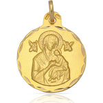MEDALLA ORO 18KL PERPETUO SOCORRO - 21MM - Peso: 2.95 gr 