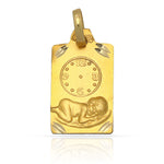 MEDALLA ORO 18KL RELOJ - 11x16MM - Peso: 1.60 gr 