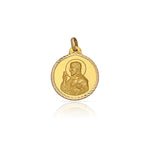 MEDALLA ORO 18KL SAGRADO CORAZON - 14MM - Peso: 1.50 gr 