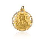 MEDALLA ORO 18KL SAGRADO CORAZON - 18MM - Peso: 1.95 gr 