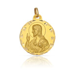 MEDALLA ORO 18KL SAGRADO CORAZON - 18MM - Peso: 2.00 gr 