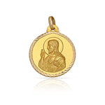 MEDALLA ORO 18KL SAGRADO CORAZON - 18MM - Peso: 2.25 gr 