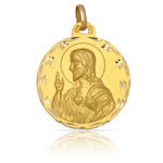 MEDALLA ORO 18KL SAGRADO CORAZON - 19MM - Peso: 2.45 gr 