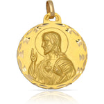 MEDALLA ORO 18KL SAGRADO CORAZON - 21MM - Peso: 2.90 gr 