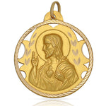 MEDALLA ORO 18KL SAGRADO CORAZON - 24MM - Peso: 3.60 gr 