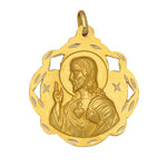 MEDALLA ORO 18KL SAGRADO CORAZON - 25x28MM - Peso: 3.55 gr 